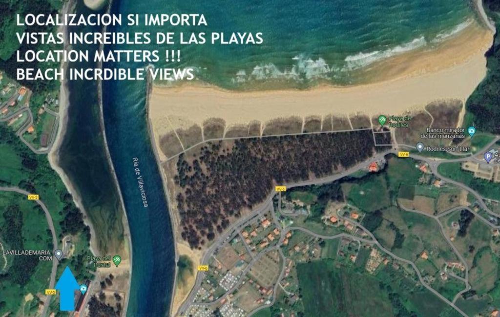 La Demaria Playa Beach2 Puntal Asturias Villa *